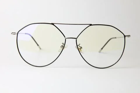 Eyeglass on white background Fotos de archivo