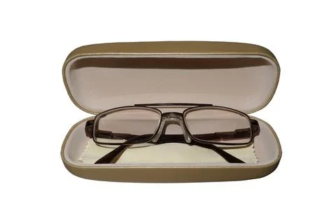 Eyeglasses in case Stock Photos