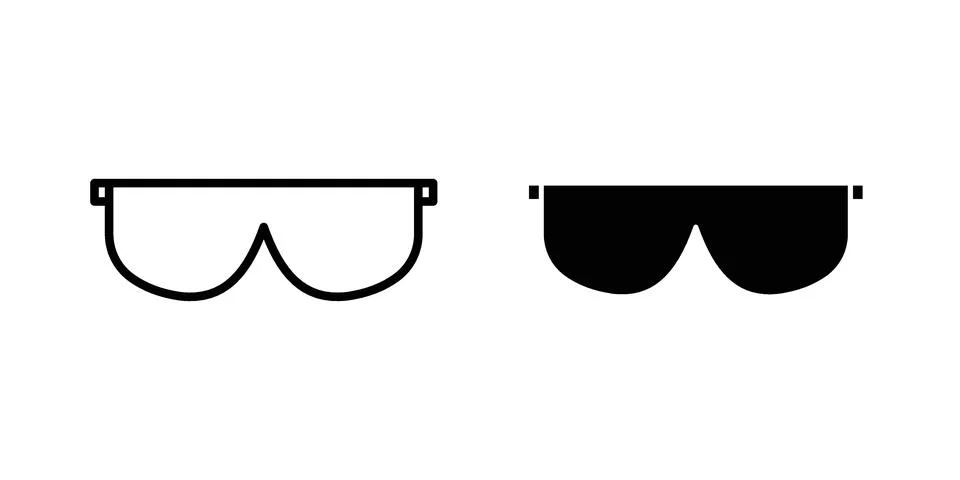 Eyeglasses icon set. Vector EPS 10 Stock Illustration