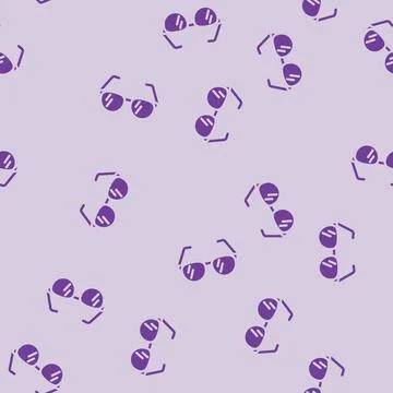 Eyeglasses optometry vision eye glyph vector seamless pattern イラスト素材