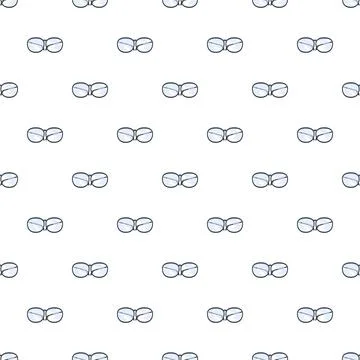Eyeglasses pattern creating seamless eyewear vision background Stock Illustration