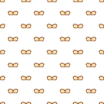 Eyeglasses pattern creating a visual seamless background Stock Illustration