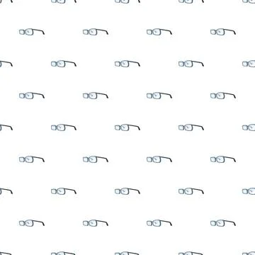 Eyeglasses pattern showing optical vision care equipment Stock Illustration