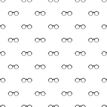 Eyeglasses for reading pattern seamless vector Illustrazione stock