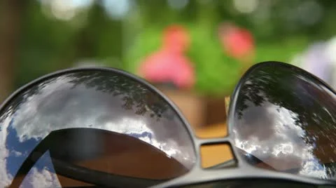 Eyeglasses reflection Stock Footage 11299605