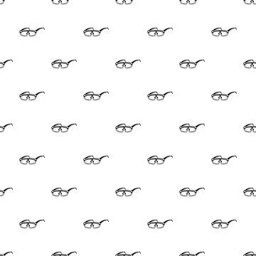 Eyeglasses seamless pattern creating optical vision background Stock Illustration