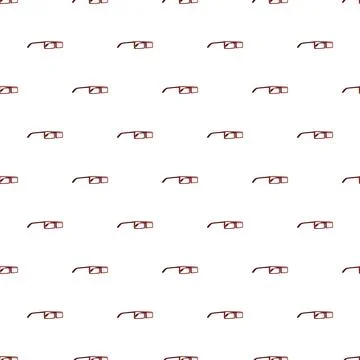 Eyeglasses seamless pattern illustrating optical vision and style Stock Illustration