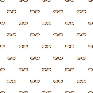 Eyeglasses seamless pattern showing optical vision concept Stock Illustration