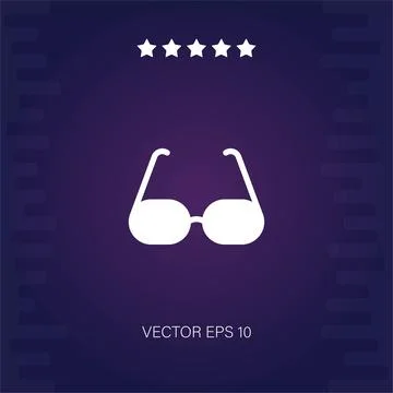 Eyeglasses vector icon Stock Illustration