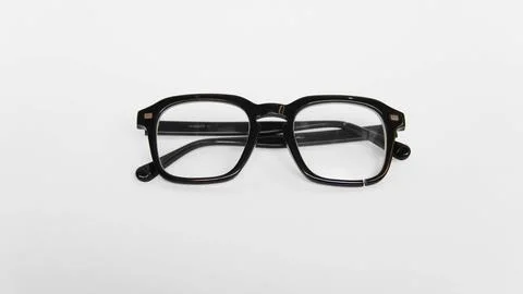Eyeglasses on a white background Stock Photos