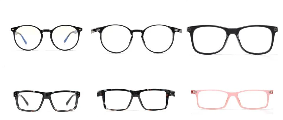 Eyeglasses on white Foto stock