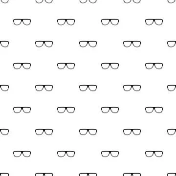 Eyeglasses without diopters pattern seamless vector Stock Illustration