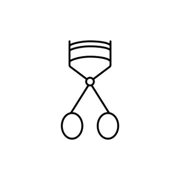 Eyelash curler icon element of make up icon for mobile concept and web apps.  Stock Illustration