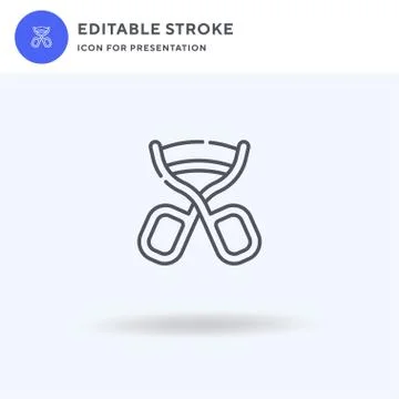 Eyelash Curler icon vector, filled flat sign, solid pictogram isolated on white Stock-Illustration