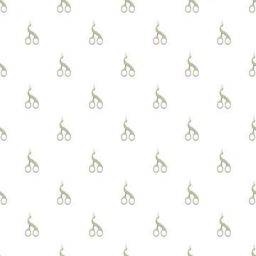 Eyelash curler tools seamless repeating pattern background Stock Illustration