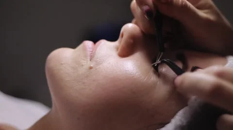 Eyelash Extension Stock Footage 68819439