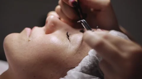Eyelash Extension Stock Footage 68819519
