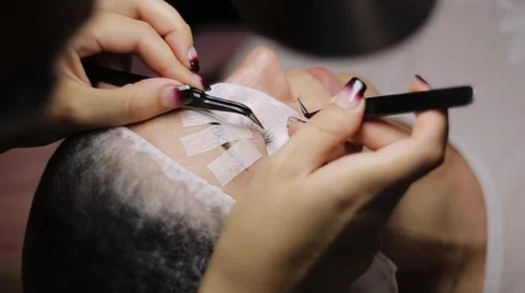 Eyelash Extension Vídeo Stock 68819681