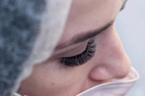 	Eyelash extension Stock Photos