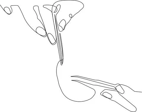 Eyelash Extension Procedure. Vector Illustration 库存插图