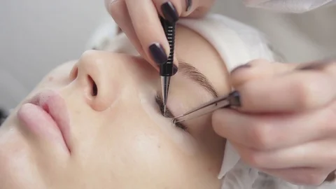 Eyelash extension process Stock Footage 71254673