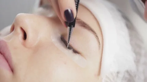 Eyelash extension process Stock Footage 71255307