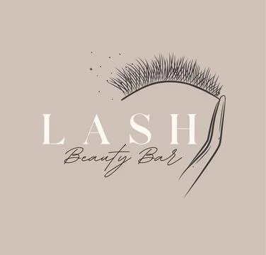 Eyelash studio label design Stock Illustration
