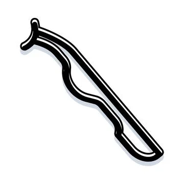 Eyelashes applicator tool for beauty makeup cosmetic use Stock Illustration
