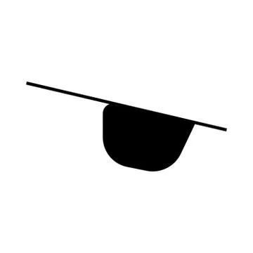Eyepatch on white Stock Illustration