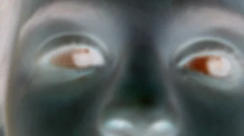 Eyes in action close up negative style Stock Footage 32725880