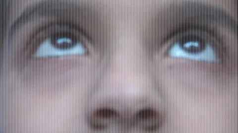 Eyes in action close up2 Stock-Footage 32726003