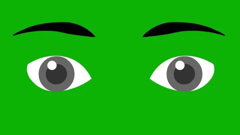 Eyes Blinking Animation – Green Screen. Human eyes blinking naturally Video stock 325495524