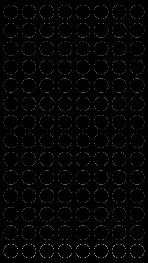 Eyes catching rapid mesmerising display animation of circles and dots Stock Footage 312719059