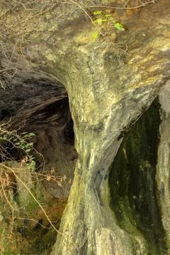 The eyes of the cave Stock Photos