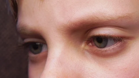 Eyes Close Up - Boy Using Phone Stock Footage 87499294