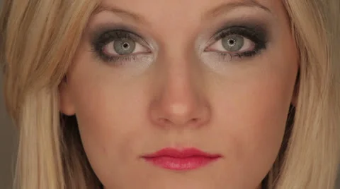 Eyes closed to Open Stock Footage 24557214