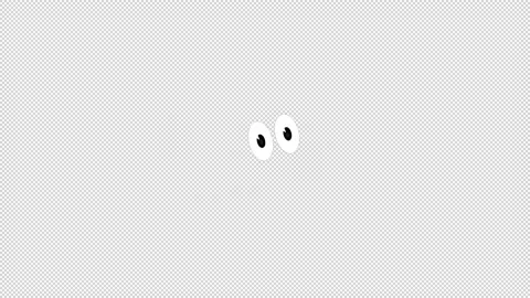 Eyes in the dark, comic element. Animation of the cartoon effect Stock Footage 147504996