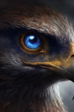 Eyes of the eagle Stock Illustration
