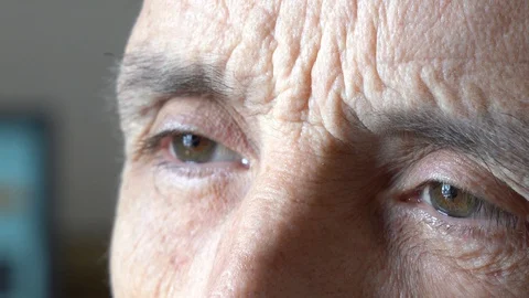 Eyes of an elderly man close-up.  Stock Footage 127943213