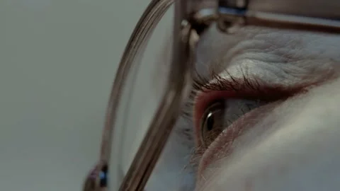 Eyes in glasses close-up. Stock Footage 179770350