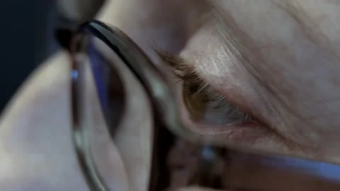 Eyes in glasses close-up. Stock Footage 181316829