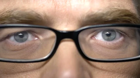 Eyes With Glasses 스톡 동영상 210519909