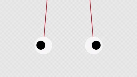 Eyes hanging on strings. Stock Footage 256214158