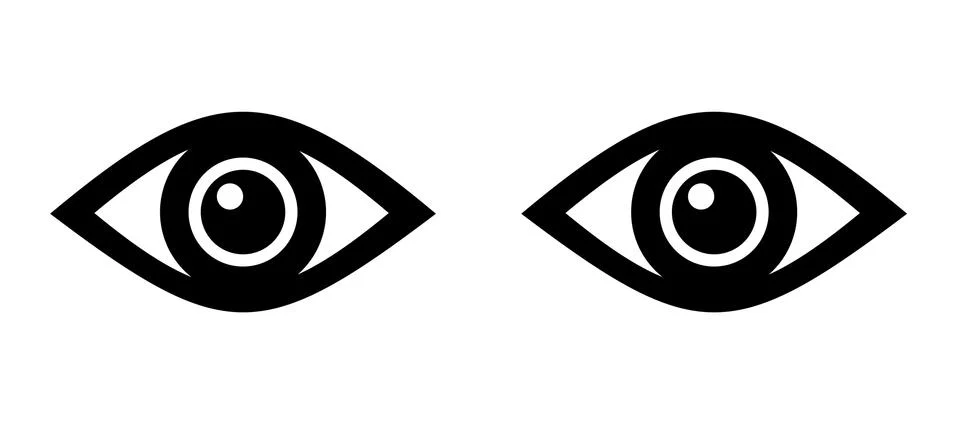Eyes icon vector Illustrazione stock