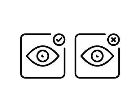 Eyes icon vector. Vision icon symbol illustration on white background. Vision 스톡 일러스트