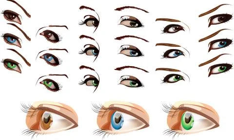 The eyes Stock Illustration