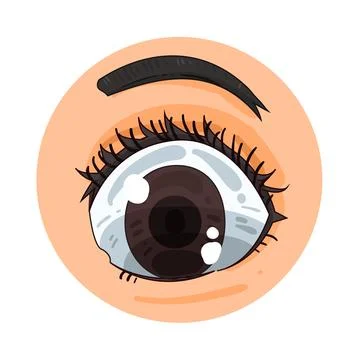 Eyes illustration Stock Illustration