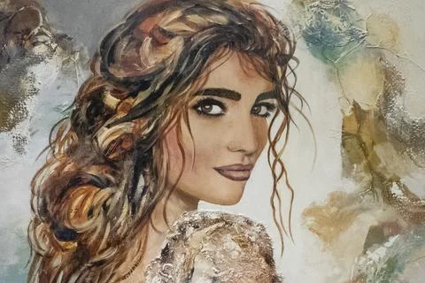 Eyes of a Lady Stock Illustration