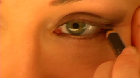 Eyes Make-up Stock Footage 34977633