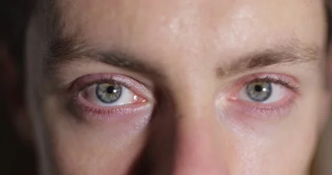 Eyes of a man shot close up Stock Footage 146470425